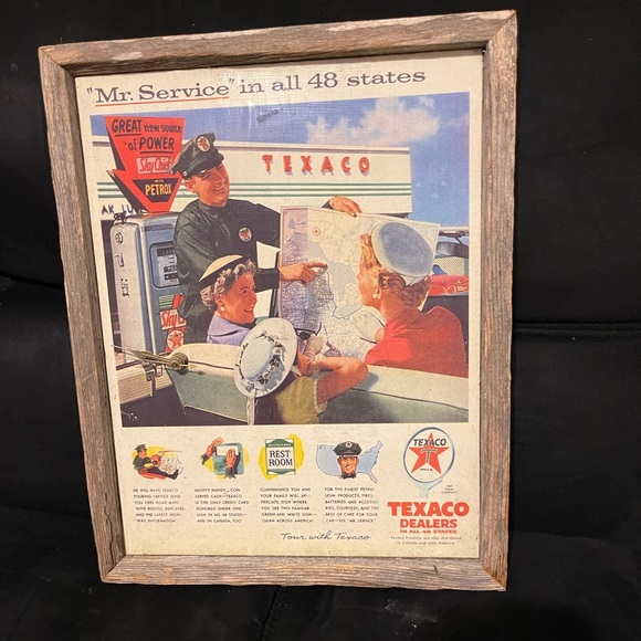 Other Vintage Texaco Clock Poshmark